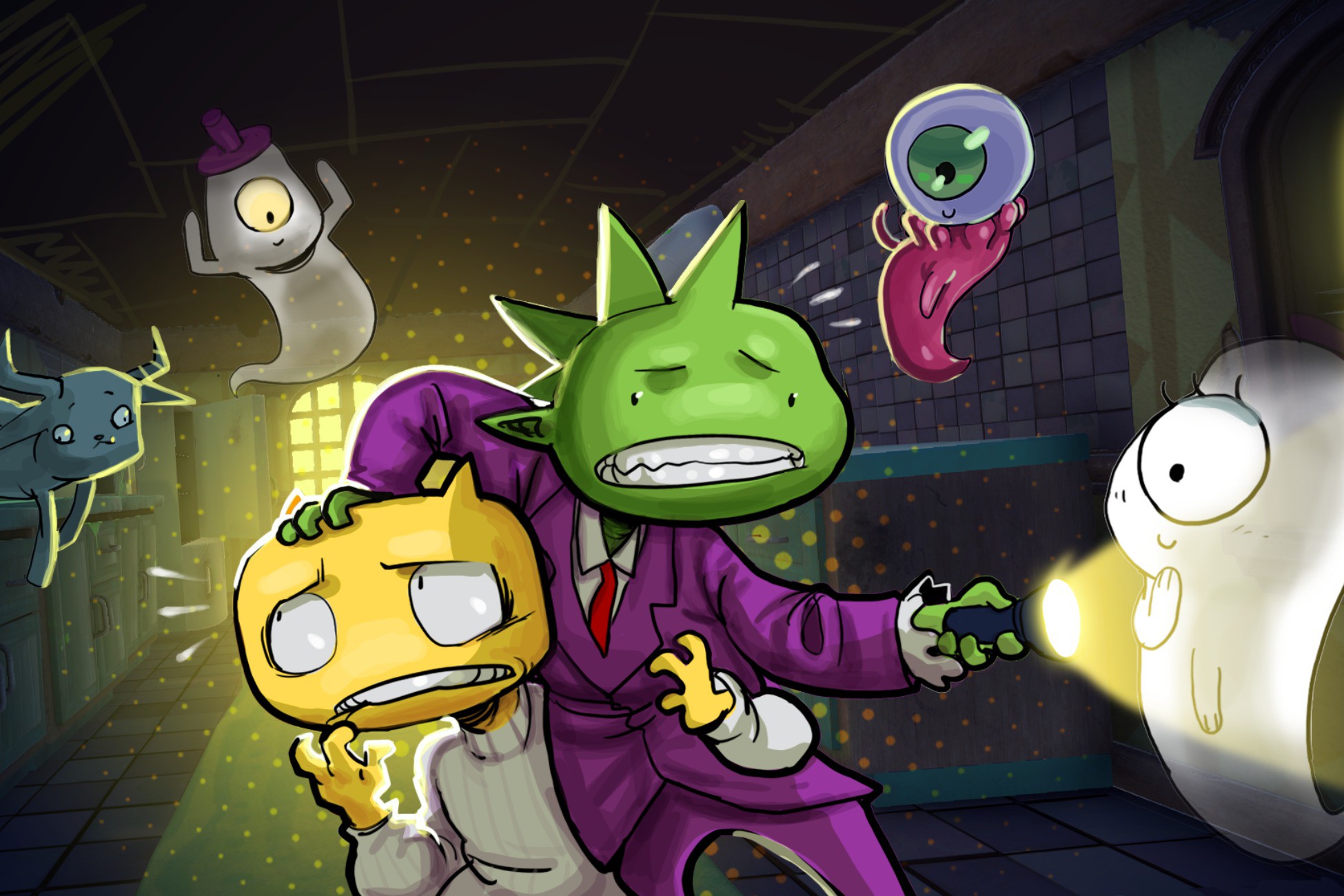 3D Stealth Game: Haunted House