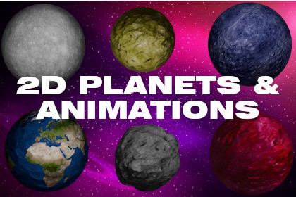 2D Animated Space Planets Pack