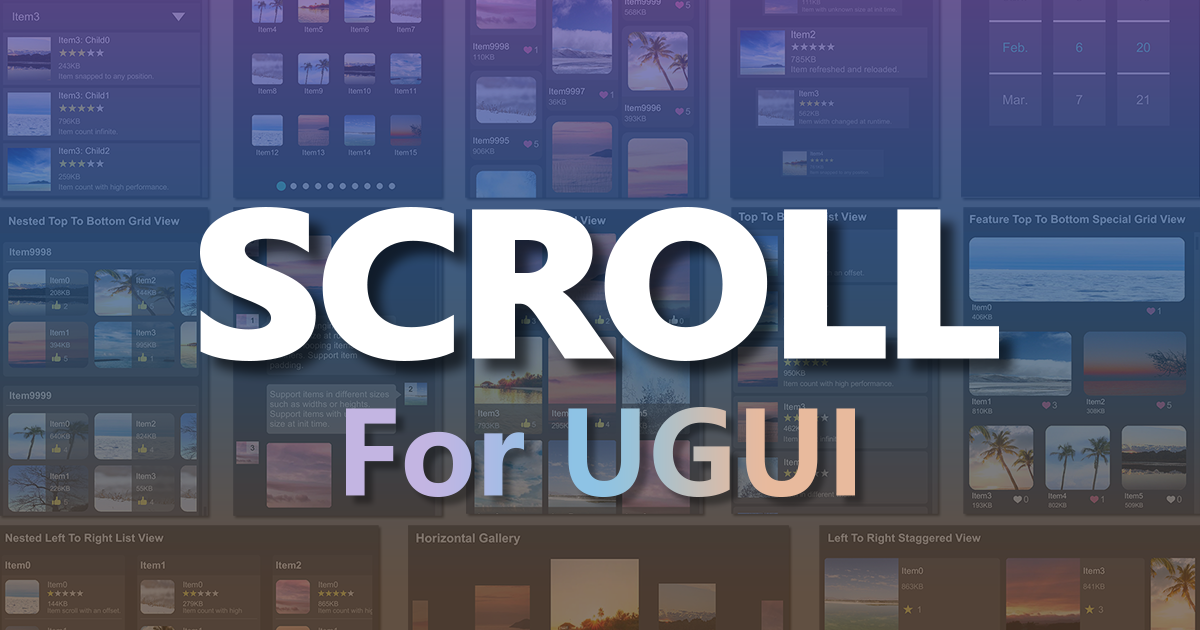 Super Gui UGUI Super ScrollView | GUI 工具 | Unity Asset Store