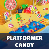 Platformer 4 Candy - Low Poly 3D Models Pack