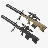 Sniper 05 Black and Sandal Single Mat URP HDRP Textures