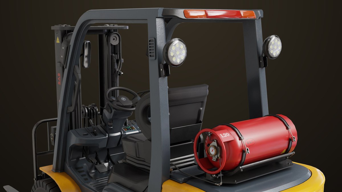 Forklift Truck 02 and 03 URP HDRP Textures