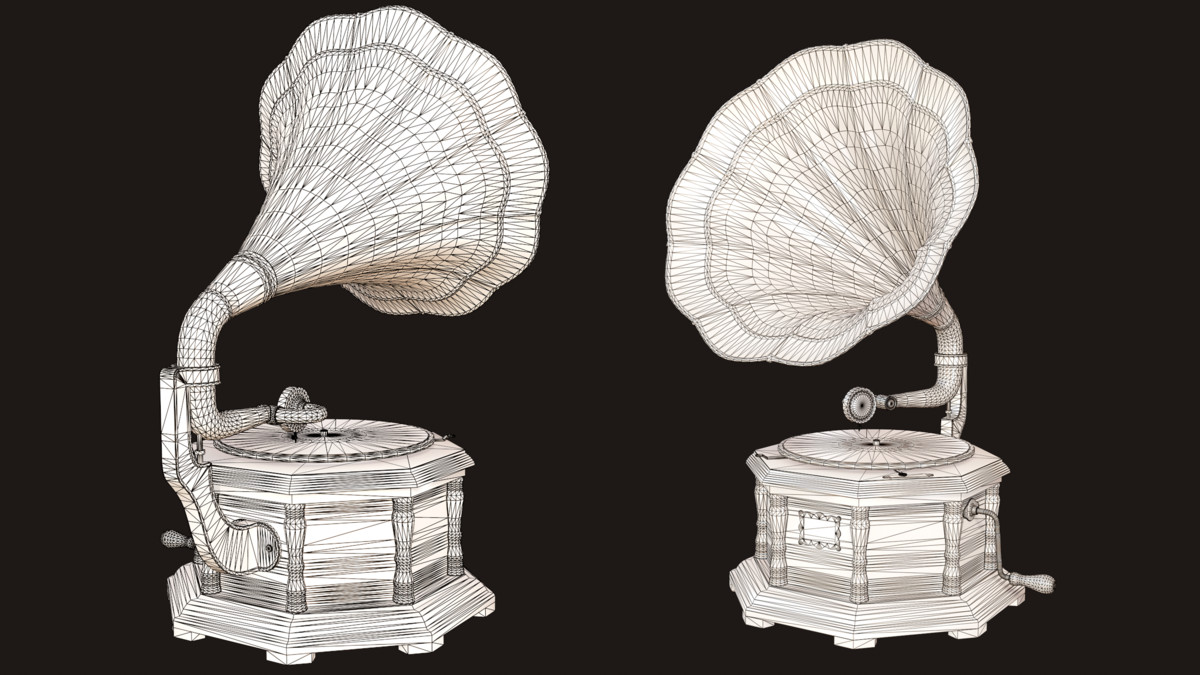 Vintage Gramophone (Animated)