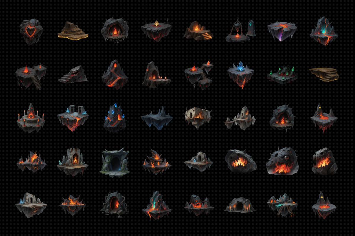 Abyssal Hollow – Dark Fantasy Cave Pack V1.0