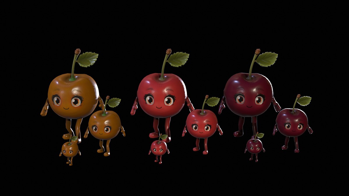 Chibi Fruit Cherry Two