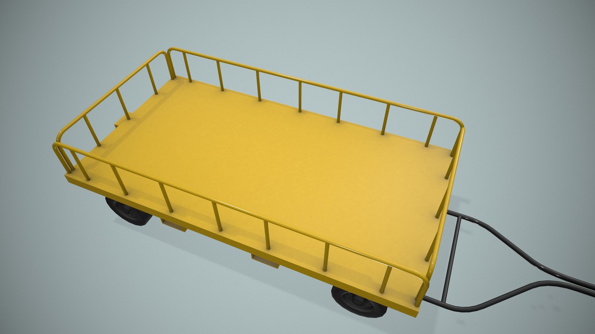 Airport Baggage Cart (440)