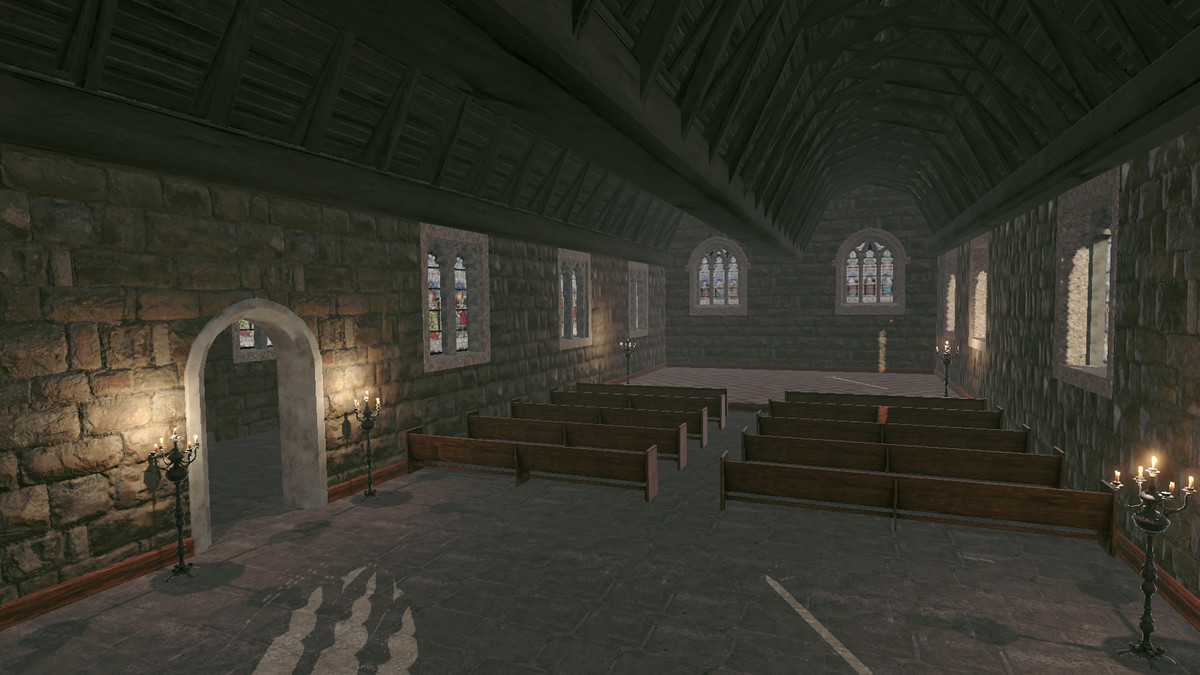 Church modular with interiors