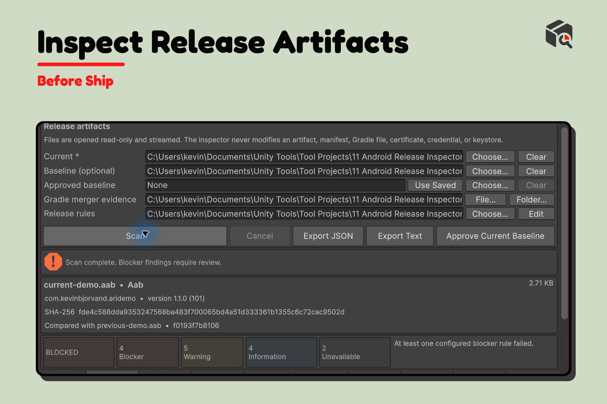 Android Release Inspector