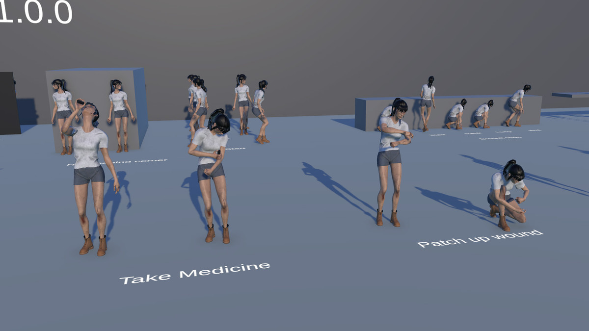 Female Horror Survivor Animations