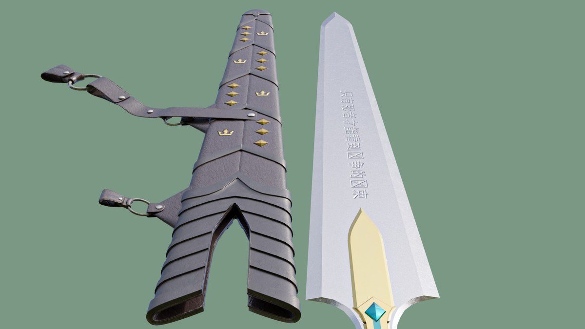 Fantasy Sword 01 URP and HDRP Textures