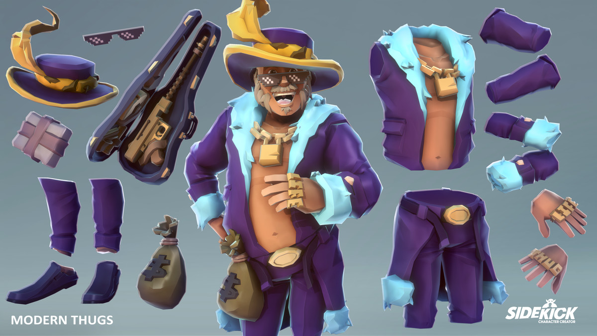 Modern Thugs - Sidekick Modular Characters by Synty