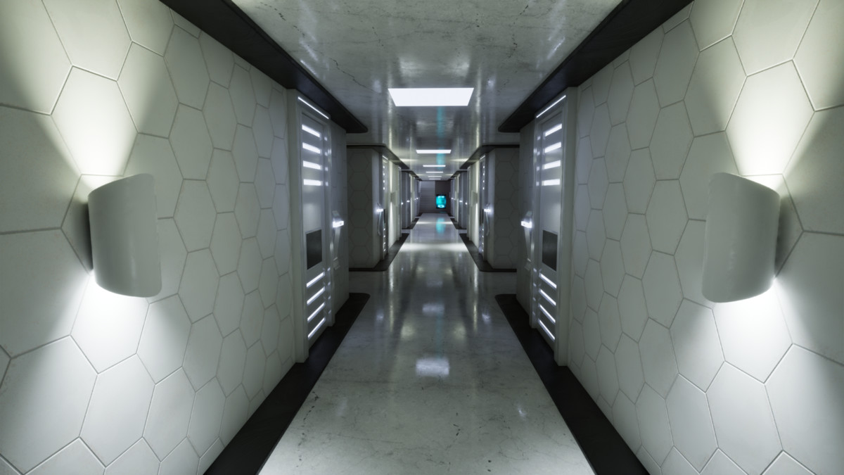 Futuristic Luxury Hotel – Sci-Fi Resort Environment