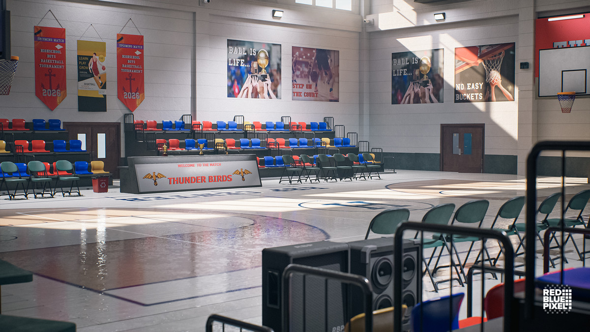 Indoor Basketball Arena