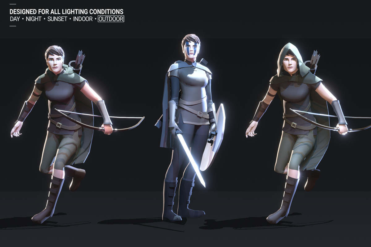 Polyquest Heroes: Warrior I Huntress