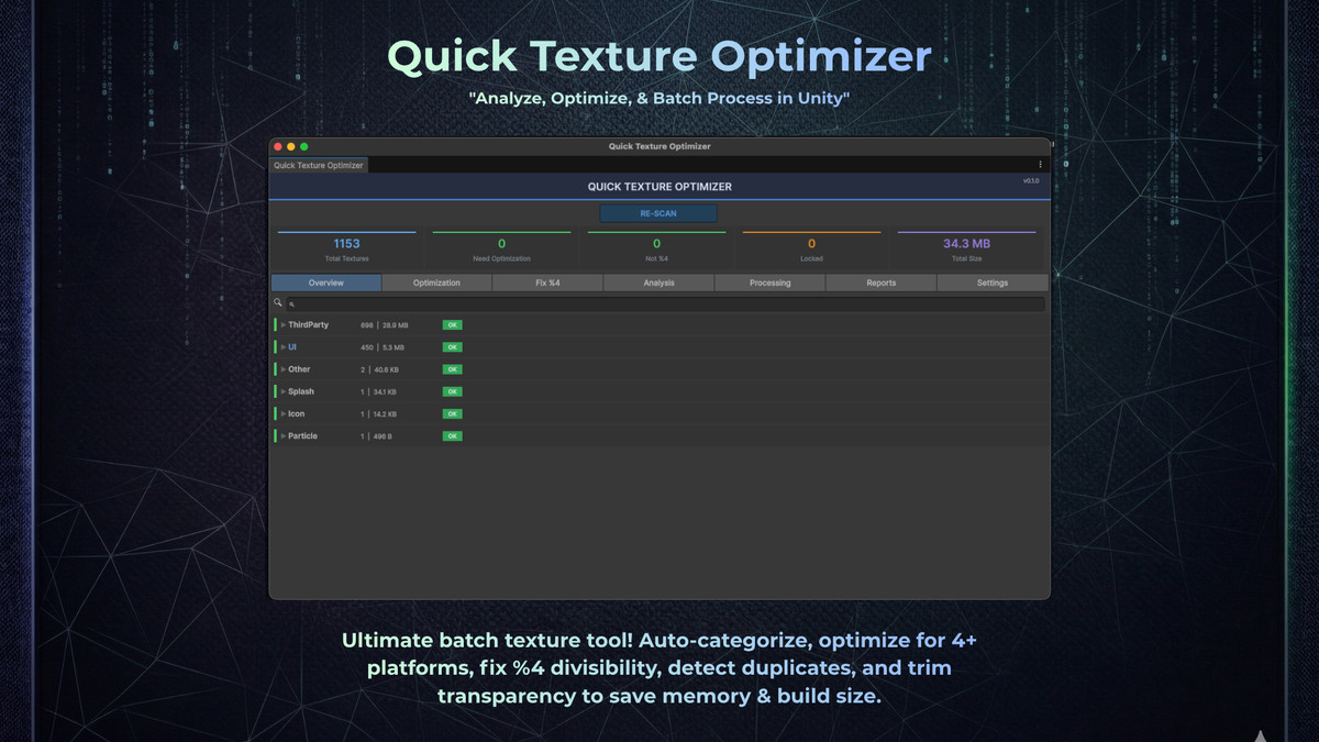 Quick Texture Optimizer