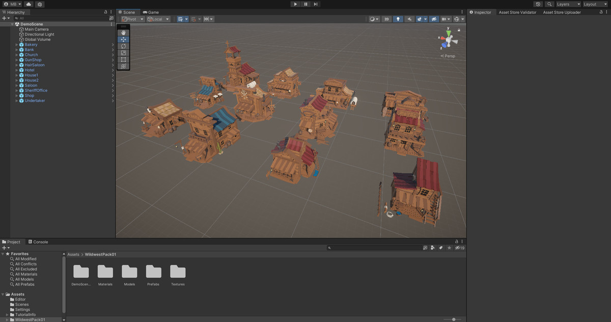 12 Wild West Buildings Pack