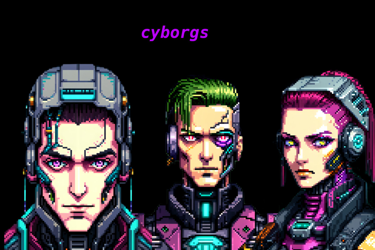 Pixel Art Cyberpunk Portaits