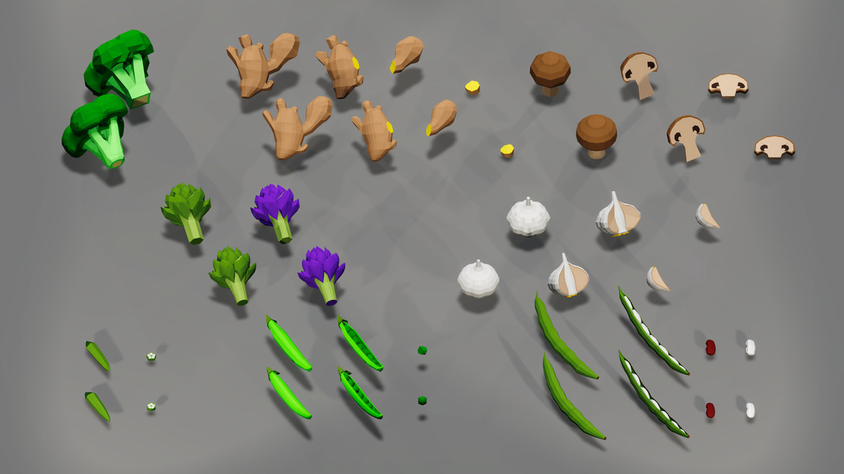Ultimate Vegetable Pack - 3D Low Poly Assets