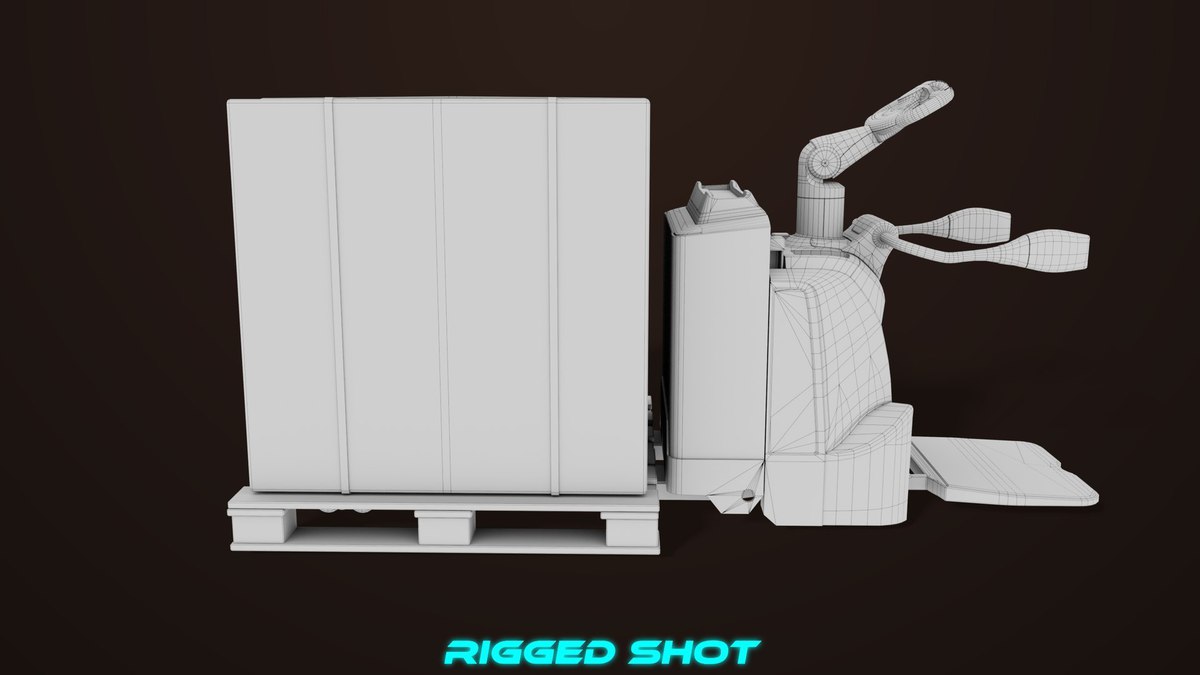 Forklift Trucks and Pallet Yellow Collection URP HDRP Textures