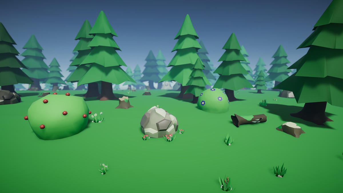 Stylized Harvestable Nature: Forest Assets & Prefab Painter