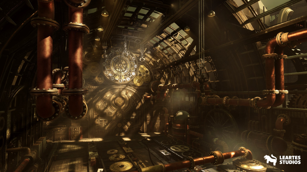 Steampunk Clock Factory Environment