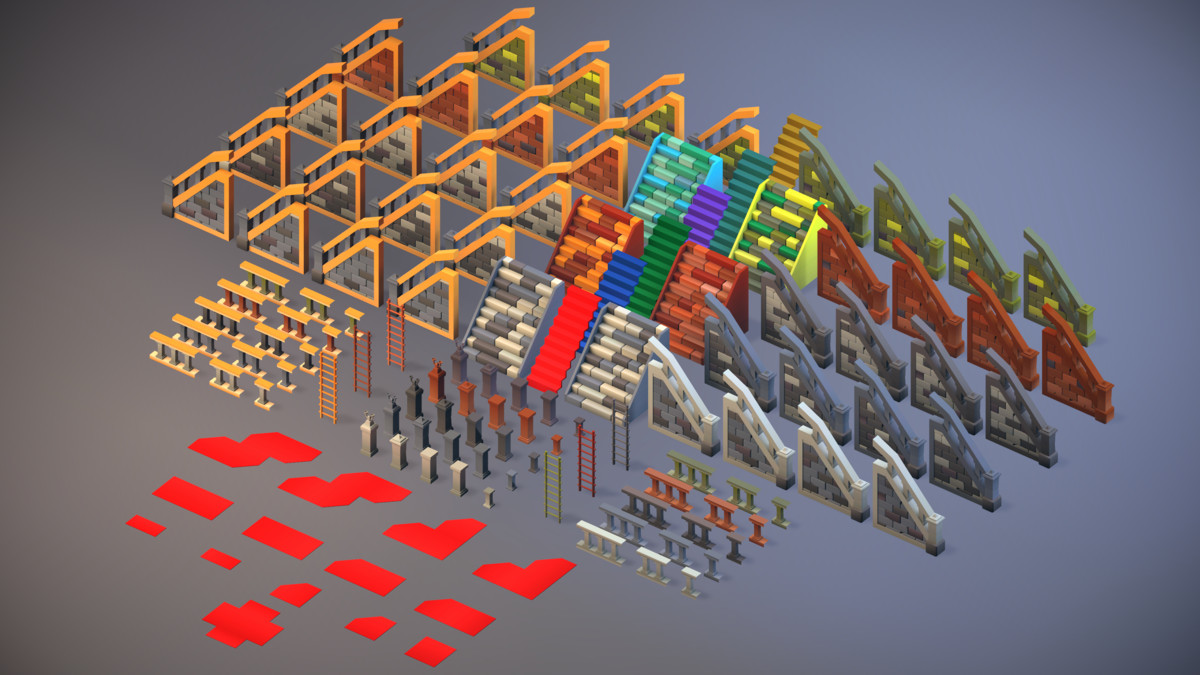 Voxel Valley Low Poly Modular Castle Pack