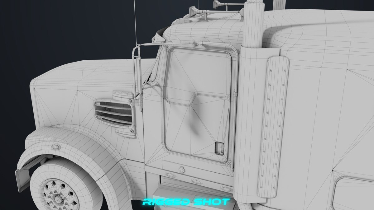 Heavy Truck Chassis 07 Green URP HDRP Textures