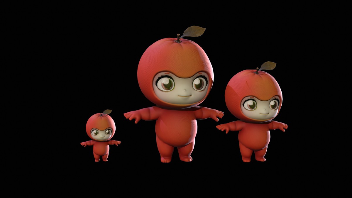 Chibi Fruit Orange
