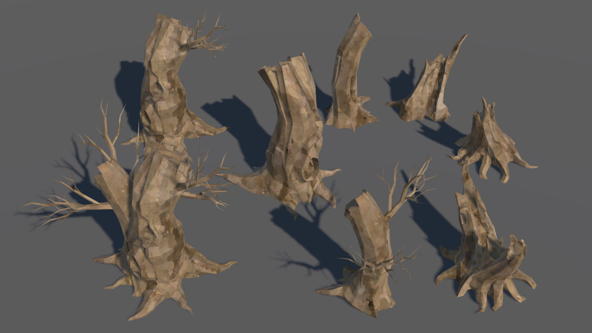 LowPoly Nature DeadTree