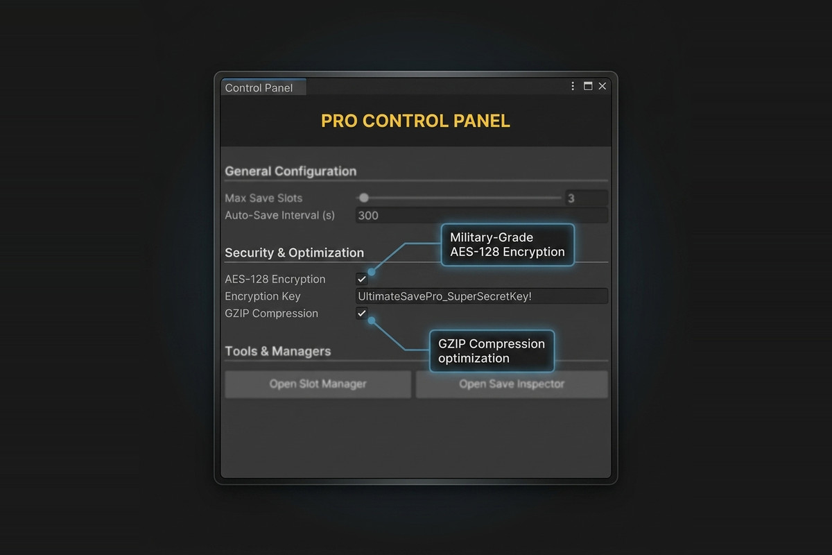Ultimate Save System Pro – Encrypted JSON, Save Slots, Async & Cloud Sync