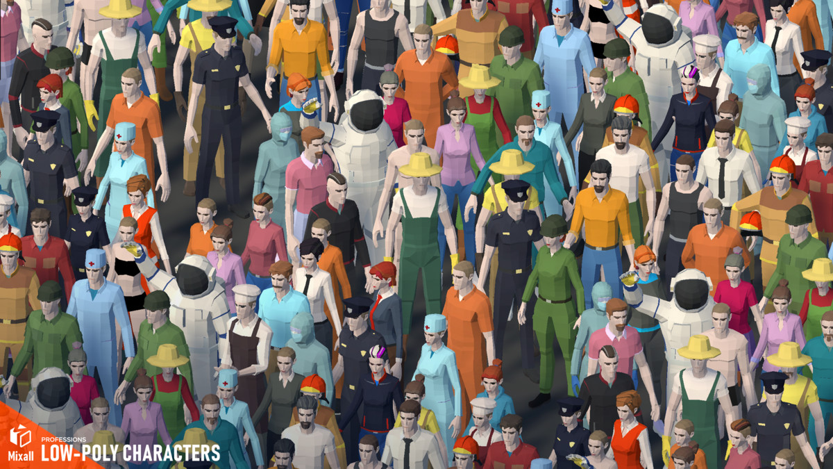 Professions - Low-poly characters