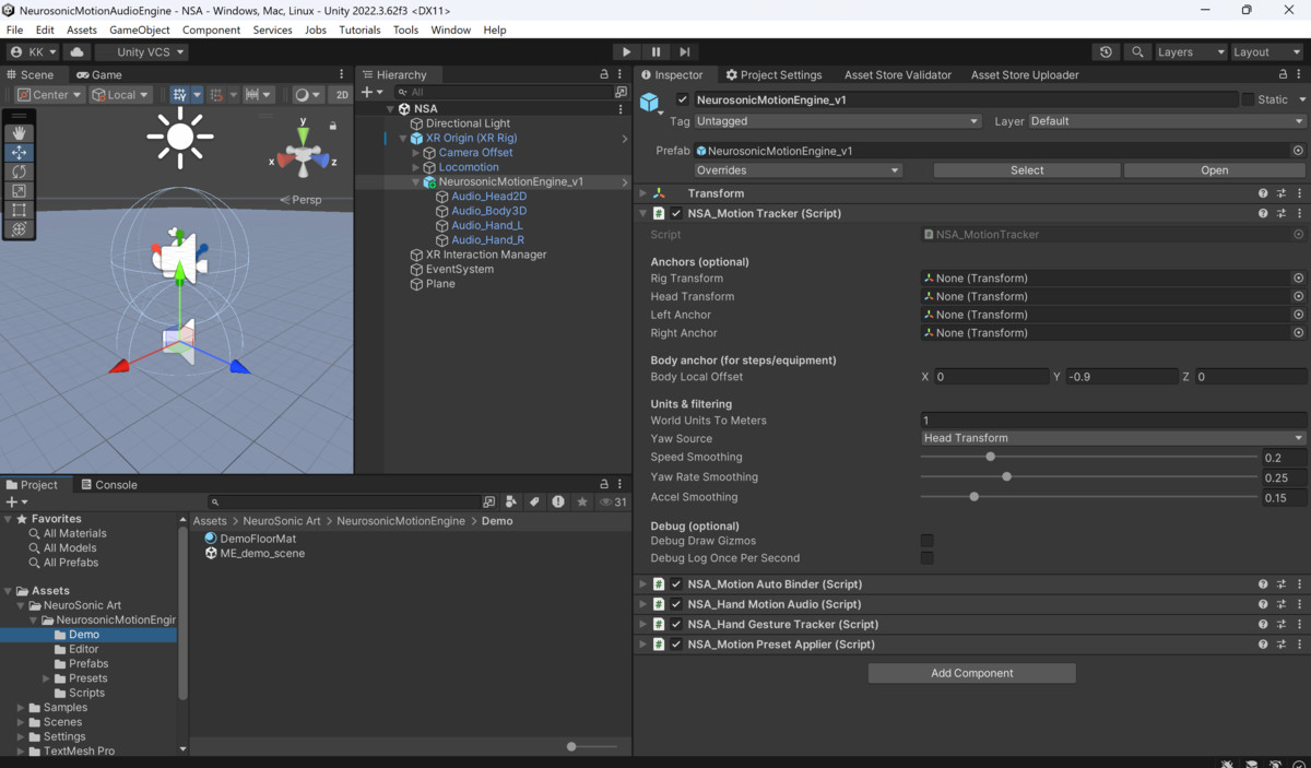 NeuroSonic Motion Audio Engine