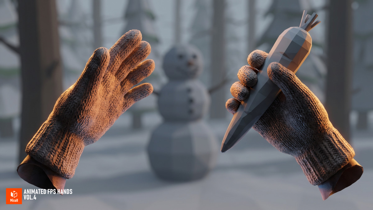 Animated FPS Hands Vol.4