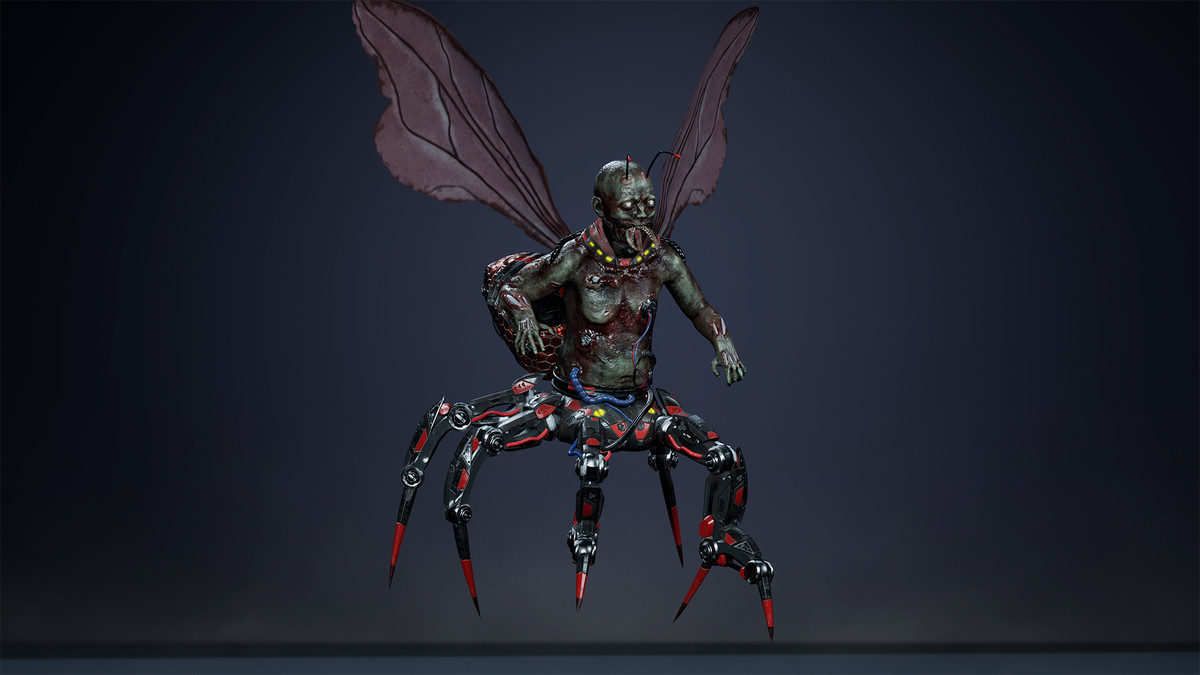 Fantasy Cyborg Mosquito