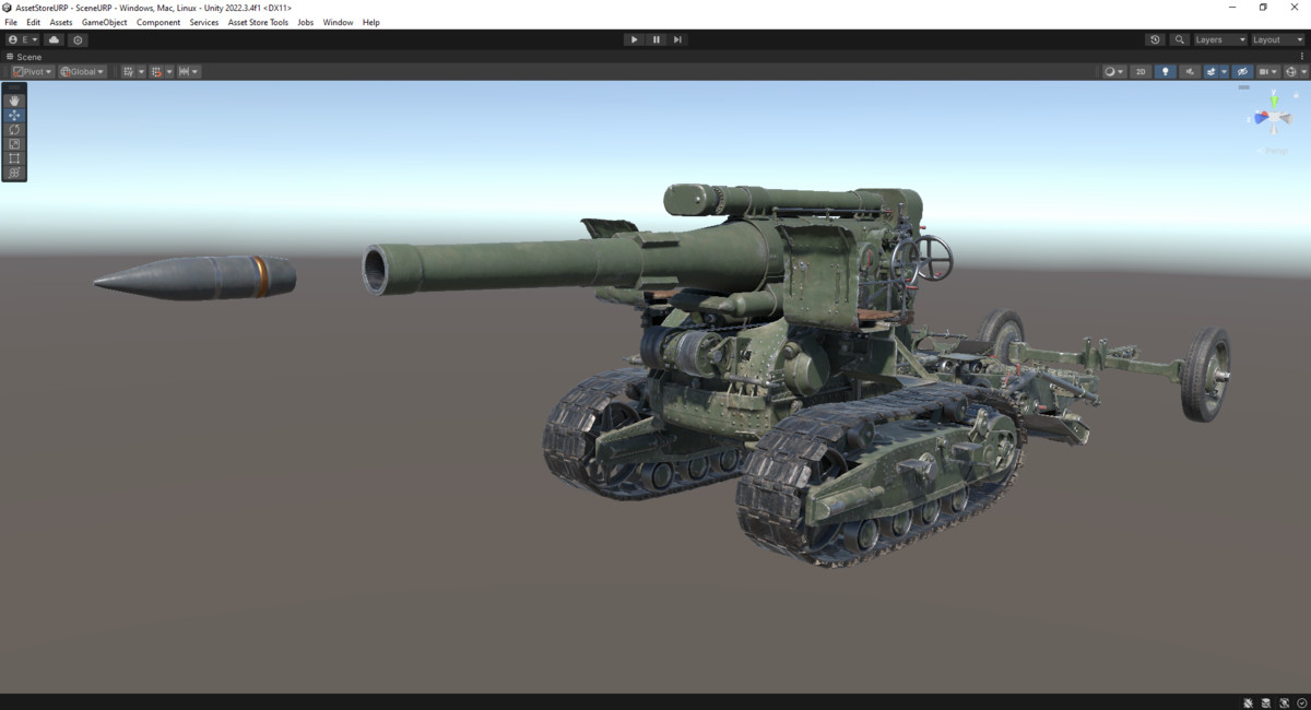 Rigged B-4 Howitzer WW2