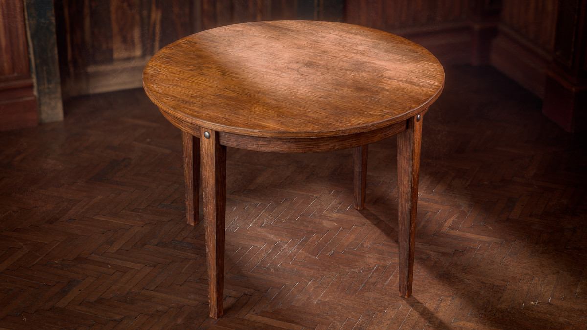 Kitchen Wooden Furniture - Game Ready Props Pack