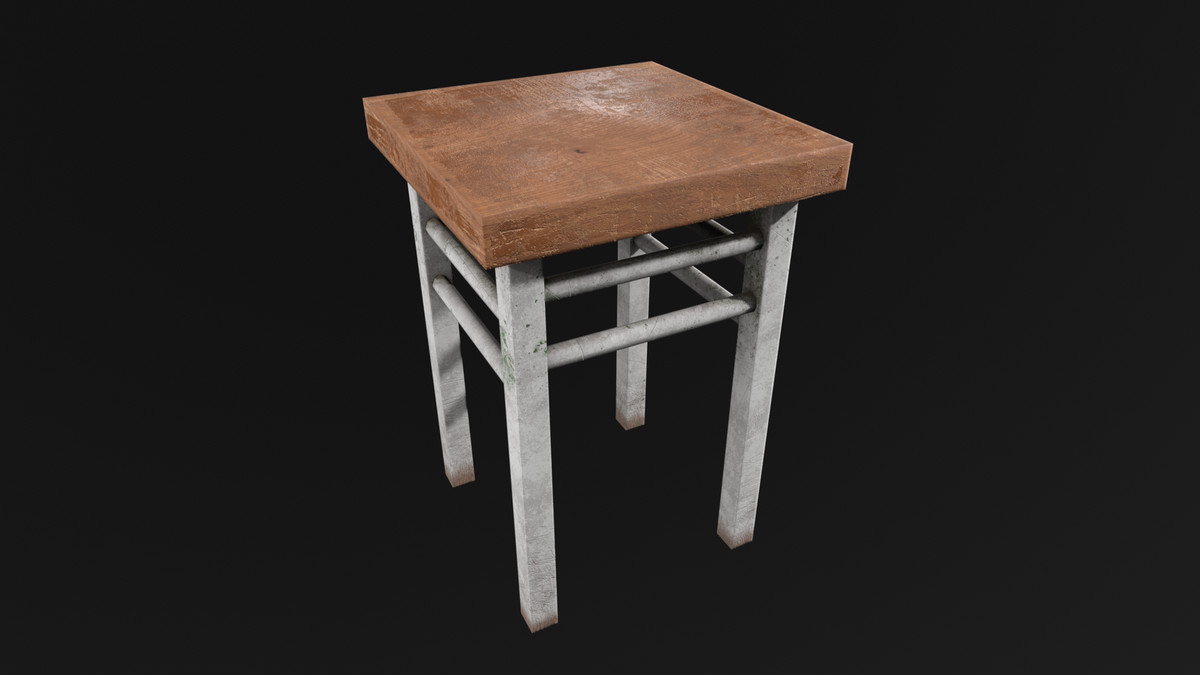 Old Industrial Stool