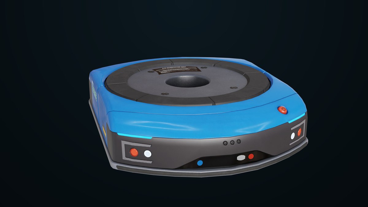 Warehouse Robot Generic Bule URP HDRP Textures