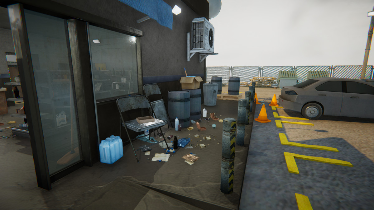 Realistic Modern Roadside Convenience Store Asset Package