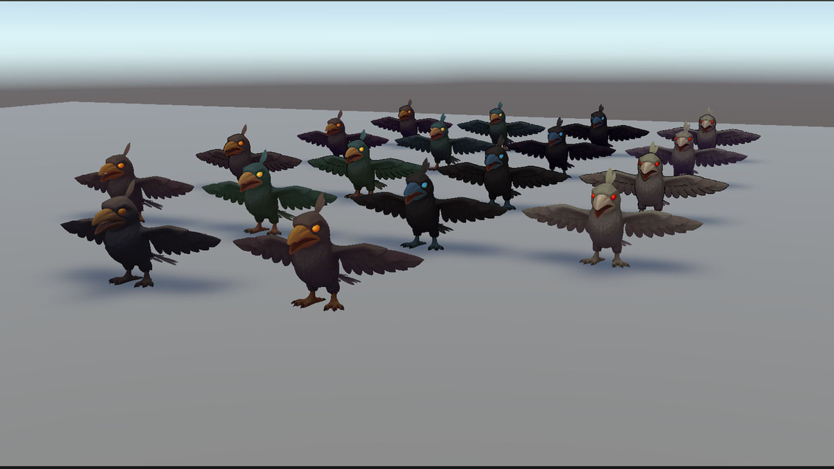 Animated Stylized Crow