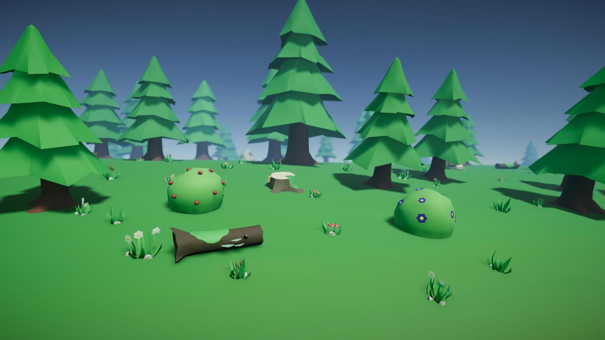 Stylized Harvestable Nature: Forest Assets & Prefab Painter