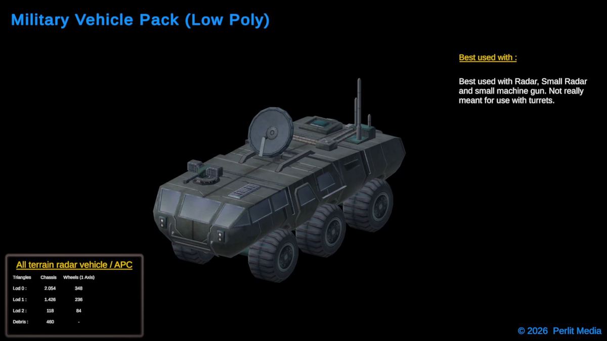 3D Military Vehicle Pack (LowPoly)