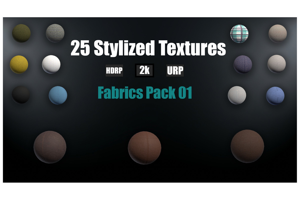 Stylized Fabric Textures Mega Pack