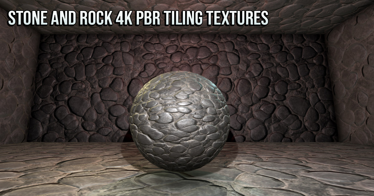 21 Stone and Rock 4K PBR Tiling Textures Collection