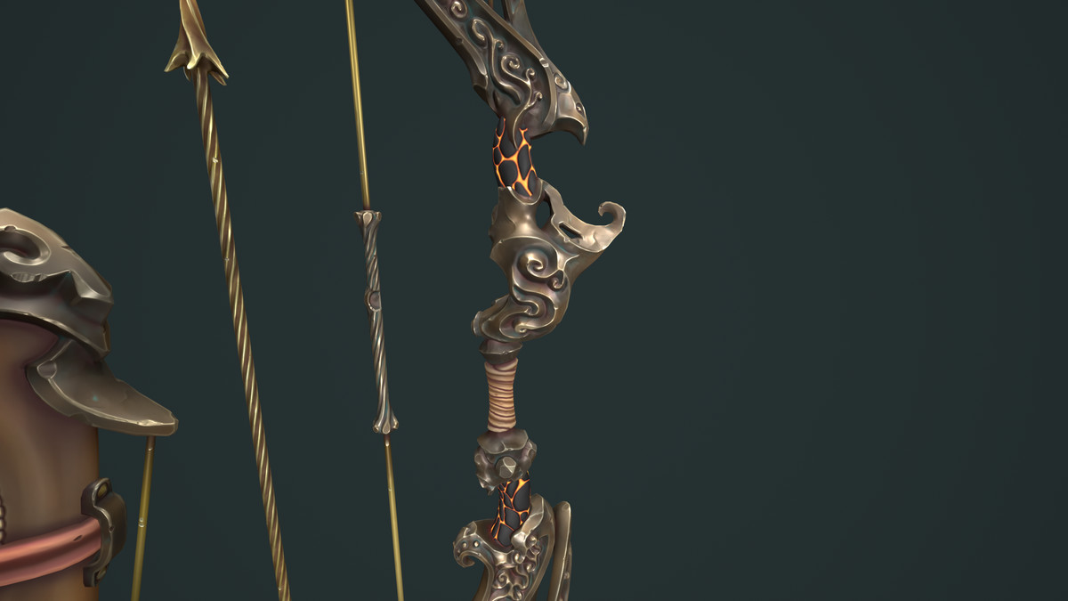 Harp bow quiver arrow