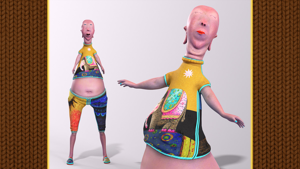 Funky Cartoon Woman – Gloria