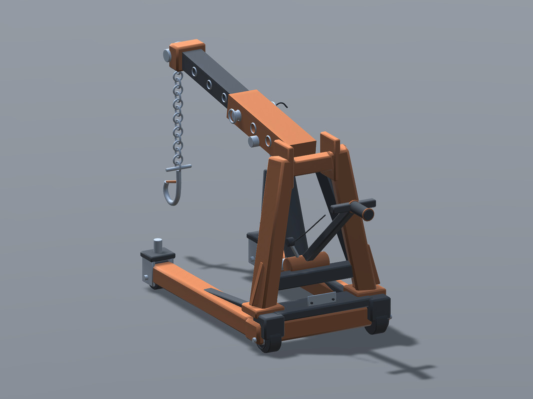 Workshop Lifting Pack - Engine Hoist Axle Stand and Drain Pan
