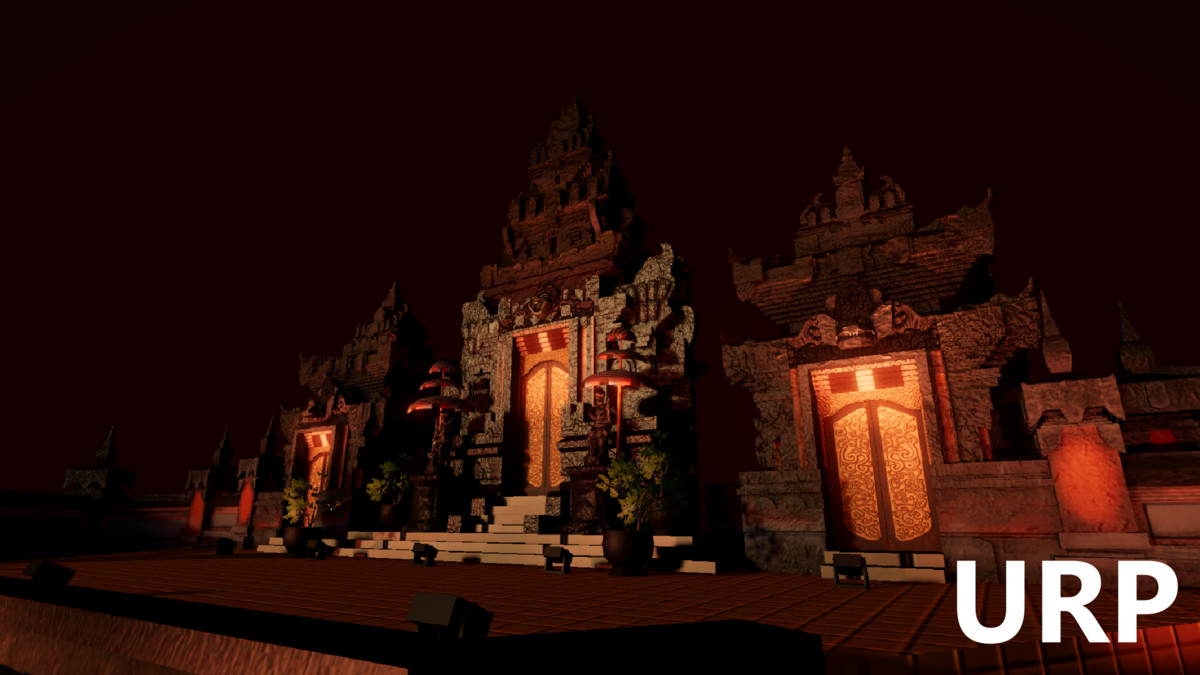 Virtual Balinese Theater Stage 3D Model
