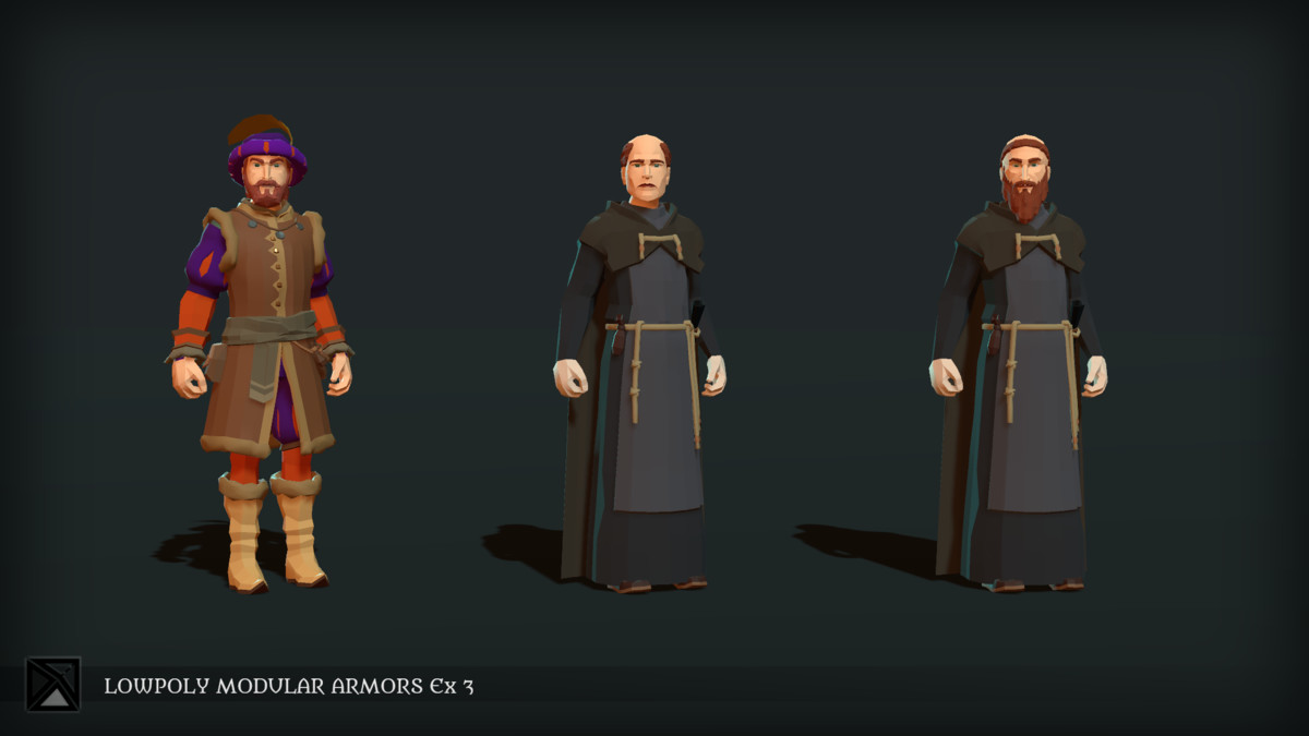 Low Poly Modular Armors Expansion Pack 03 - LOWPOLY MEDIEVAL FANTASY SERIES