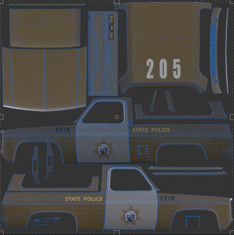 80s Offroad police car